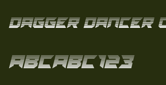 Dagger Dancer Gradient Italic