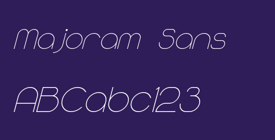 Majoram Sans