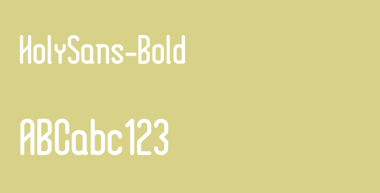 HolySans-Bold