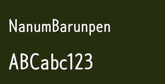 NanumBarunpen