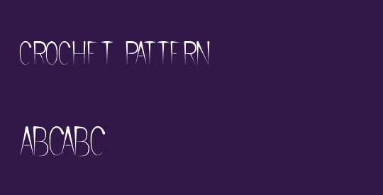 CROCHET PATTERN