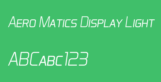 Aero Matics Display Light