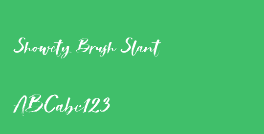 Showety Brush Slant