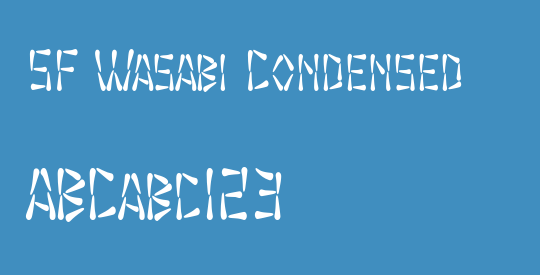 SF Wasabi Condensed