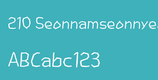 210 SeonnamseonnyeoOTF