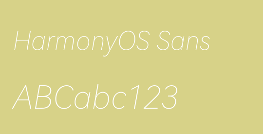 HarmonyOS Sans