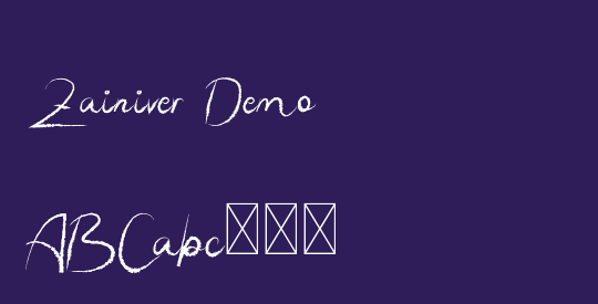 Zainiver Demo