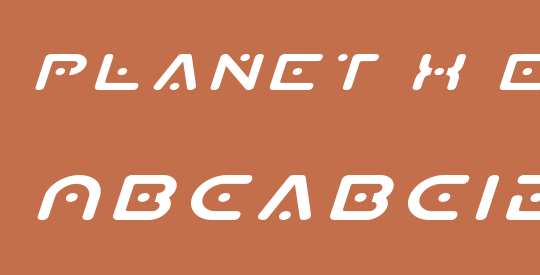 Planet X Expanded Italic