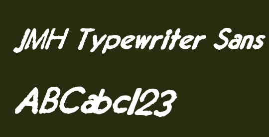 JMH Typewriter Sans