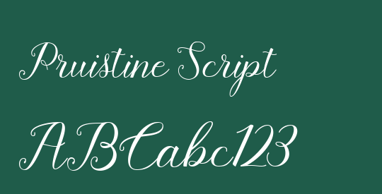 Pruistine Script