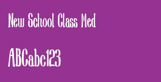 New School Class Med