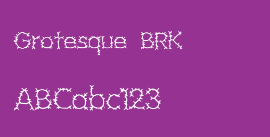Grotesque BRK