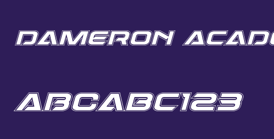 Dameron Academy Italic