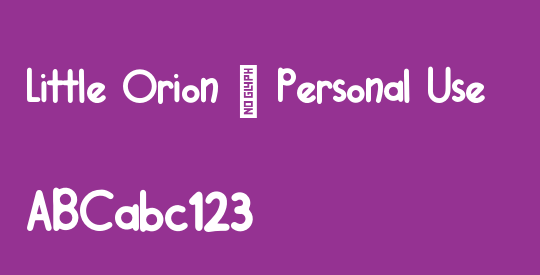 Little Orion - Personal Use