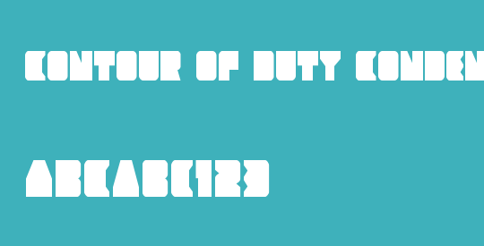 Contour of Duty Condensed