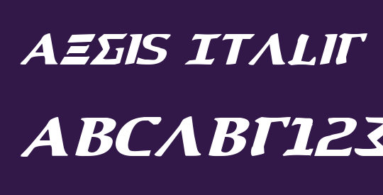 Aegis Italic