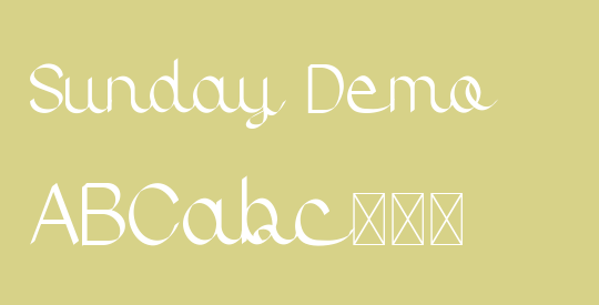 Sunday Demo