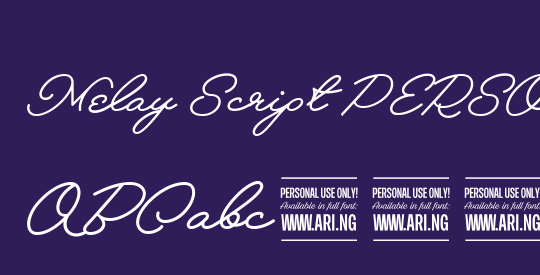 Melay Script PERSONAL USE