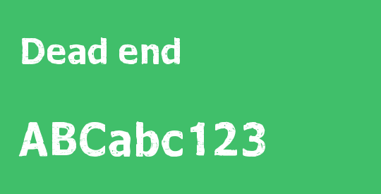 Dead end