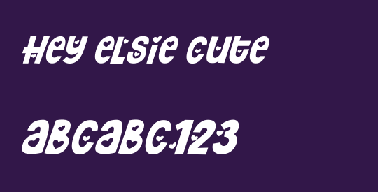 Hey Elsie Cute