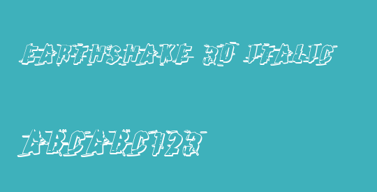 Earthshake 3D Italic