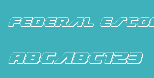Federal Escort 3D Italic