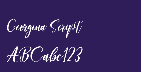 Georgina Script