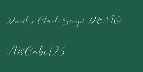 Dorothy Clark Script DEMO