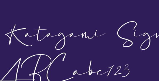 Katagami Signature