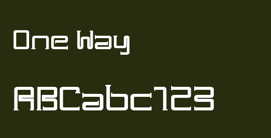 One Way