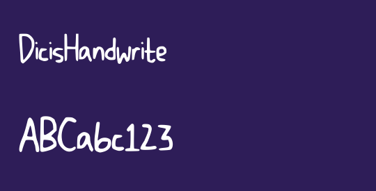 DicisHandwrite