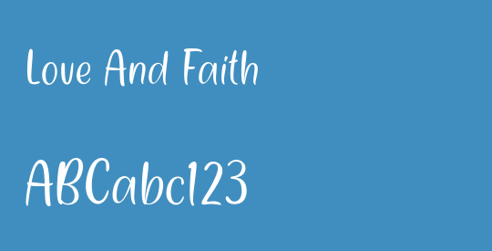 Love And Faith