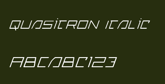 Quasitron Italic