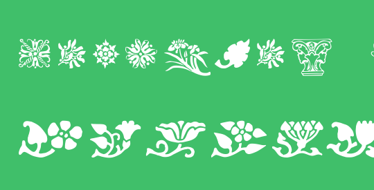 Printers Ornaments One