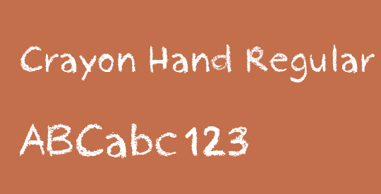 Crayon Hand Regular 2016 Demo
