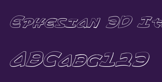 Ephesian 3D Italic