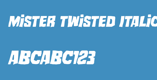 Mister Twisted Italic