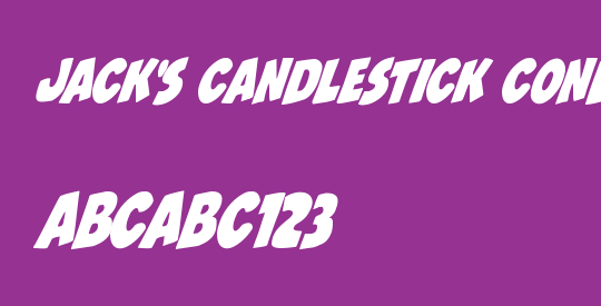 Jack's Candlestick Condensed Rotalic