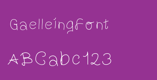 GaelleingFont