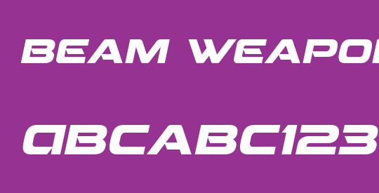 Beam Weapon Italic