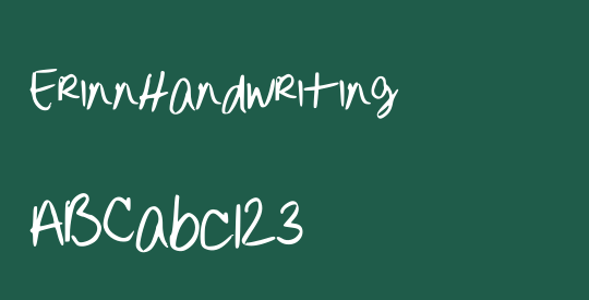 ErinnHandwriting