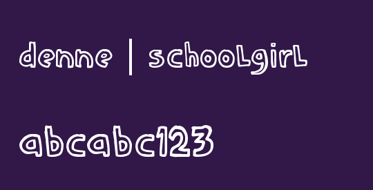 DENNE | schooLgirL
