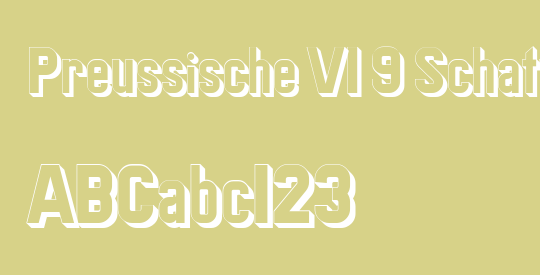 Preussische VI 9 Schatten