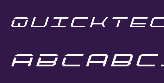 QuickTech Title Italic