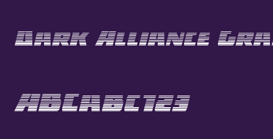 Dark Alliance Gradient Italic