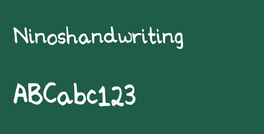 Ninoshandwriting