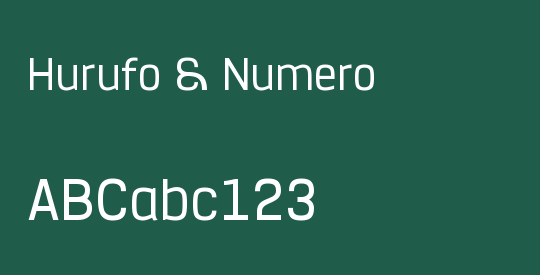 Hurufo & Numero