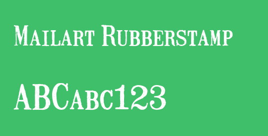 Mailart Rubberstamp