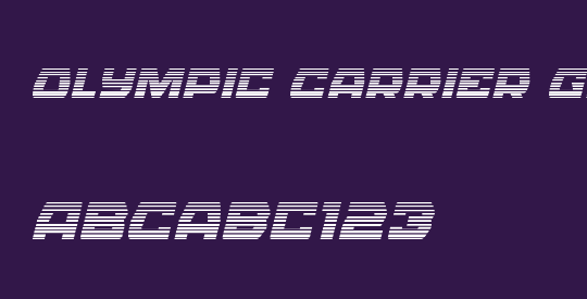 Olympic Carrier Gradient Italic