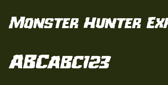 Monster Hunter Expanded Italic